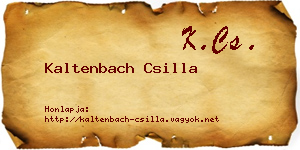 Kaltenbach Csilla névjegykártya